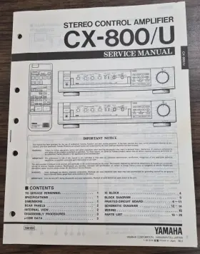 CX-800-U YAMAHA Amplifier Service Manual
