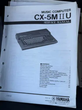 CX5MIIU-SM YAMAHA Music Service Manual Schematics