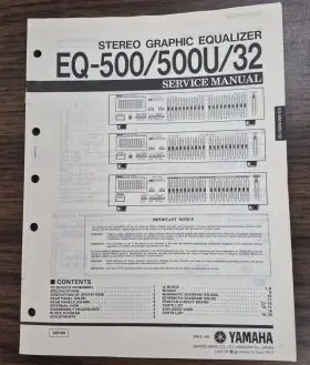 EQ500 YAMAHA Equalizer Service Manual