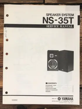 NS-35T YAMAHA Speaker Service Manual