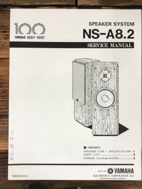 NS-A8.2 YAMAHA Speaker Service Manual