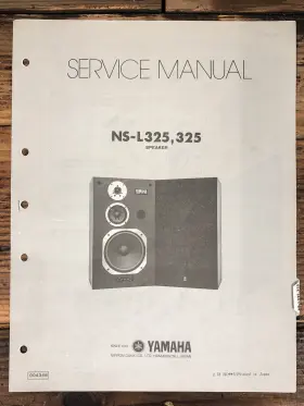 NS-L325 YAMAHA Speaker Service Manual