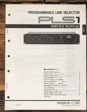 PLS-1 YAMAHA Line Selector Service Manual