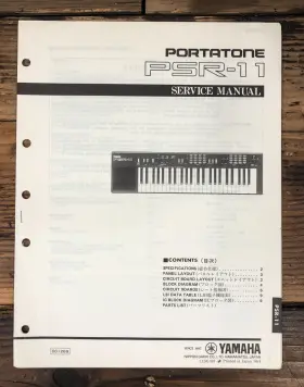 PSR-11 YAMAHA Portatone Keyboard Service Manual