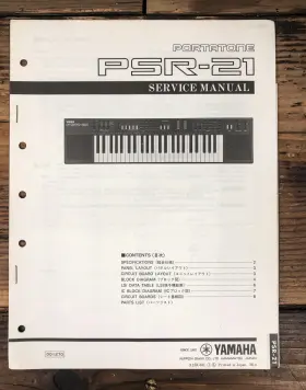 PSR-21 YAMAHA Portatone Keyboard Service Manual