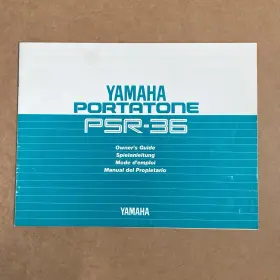 PSR-36 YAMAHA Portatone Keyboard User Instruction Manual