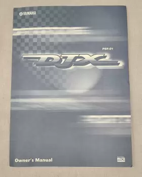 PSR-D1 YAMAHA Djx Owners Manual