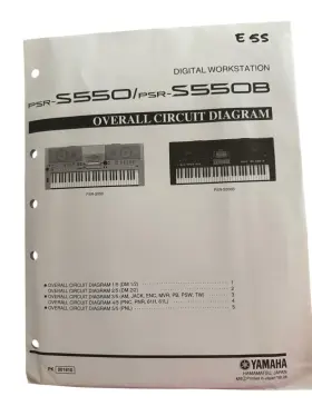 PSR-S550 YAMAHA Overall Circuit Digital Workstation