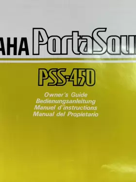 PSS-450 YAMAHA Portasound Owners Manual Stereo Keyboard #2