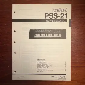 PSS21 YAMAHA Porta Sound Service Manual