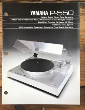 PX-550 YAMAHA Record Player Turntable Brochure