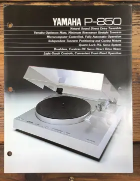 PX-850 YAMAHA Record Player Turntable Brochure