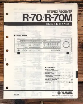 R-70M YAMAHA Receiver Service Manual