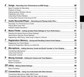 TYROS-5 YAMAHA Workstation Keyboard Owners Manual Data #3