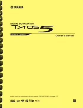 TYROS-5 YAMAHA Workstation Keyboard Owners Manual Data
