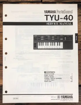 TYU-40 YAMAHA Portasound Keyboard Service Manual