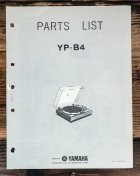 YP-B4 YAMAHA Record Player Turntable Service Manual