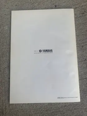 YRM-103 YAMAHA Voice Program Owners Paper Cover Manual #3