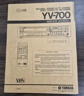 YV-700 YAMAHA Video Cassette Recorder Service Manual