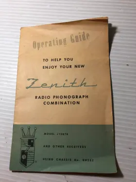 202-894 ZENITH Operating Radio Phonograph Combination