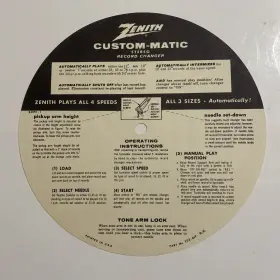 203-669 ZENITH Matic Record Changer Manual