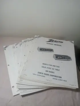 RA-70 ZENITH ELECTRONICS LLC Service Manuals Am Fm Clock