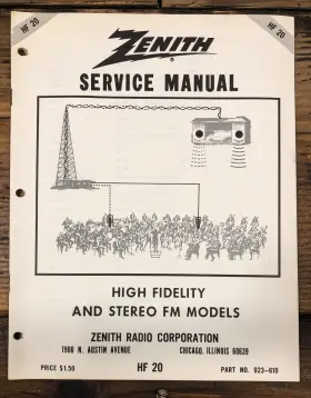 HF20 ZENITH High Fidelity Stereo Service Manual