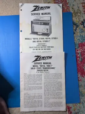 R7000-1 ZENITH Transoeananic Chassis Manual