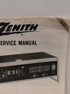 RA-52 ZENITH Fm Am Radio Digital Clock Service Manual #3