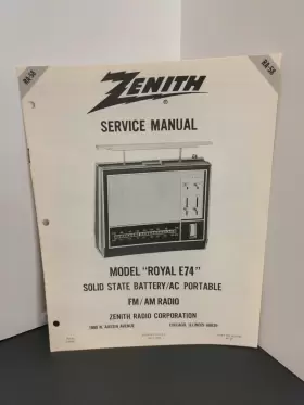 RA-58 ZENITH Royal Solid Radio Service Manual #2