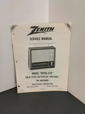 RA-58 ZENITH Royal Solid Radio Service Manual