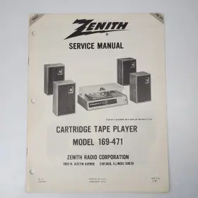 TR31 ZENITH Service Manual Cartridge Tape Player