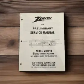 VR-18 ZENITH Preliminary Service Manual Schematics