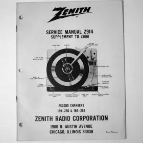 Z914 ZENITH Record Changer Service Manual
