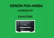 2xPower Amplifier DENON POA-4400A Repair KIT all capacitors + BIG cap.