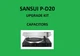 Turntable SANSUI P-D20 Repair KIT - all capacitors