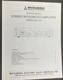 MITSUBISHI DA-U12 Amplifier Service Manual Photocopy