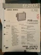 Original Sony Service Manual for KV Model TV's~ Select One