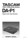 User Manual for Tascam DA-P1