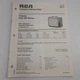 RCA Television Service Data Chassis KCS 168 Series 1972 No B/W 3 AR-158WR
