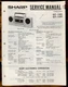 Sharp QT-19S QT-19R Radio Service Manual *Original*