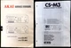 1981 Akai CS-M3 &  CS-M4 Cassette Deck Service Manual *Original* Japan