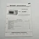 OEM Sharp Service Manual for Microwave Oven Model R-3W97 Vintage Electronics