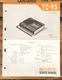 Sony TC-95 Cassette  Service Manual *Original*