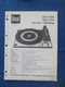 Dual 1224 1225 Turntable Service Manual Factory Original German Issue Real Thing