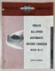 1952 PHILCO Service Manual M-24 All Speed Automatic Record Changer PR-2178
