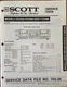 Scott DD245A DD348A DD677 DD688 Dual Cassette Player Original Repair Manual
