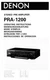 Denon PRA-1200 Amplifier Owners Manual