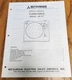 Mitsubishi DP-37 Turntable Service Manual - Original