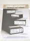 FISHER STEREO AMPLIFIERS Technical Fact Booklet - X-100-B X-101-C X-202-S X-1000
